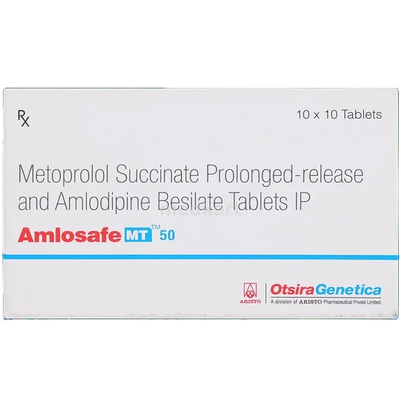 amlosafe mt 50mg tablet 10's